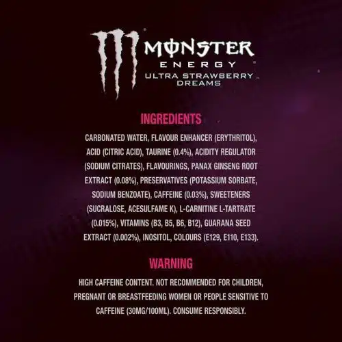 Monster Energy Ultra Strawberry Dreams 500ml