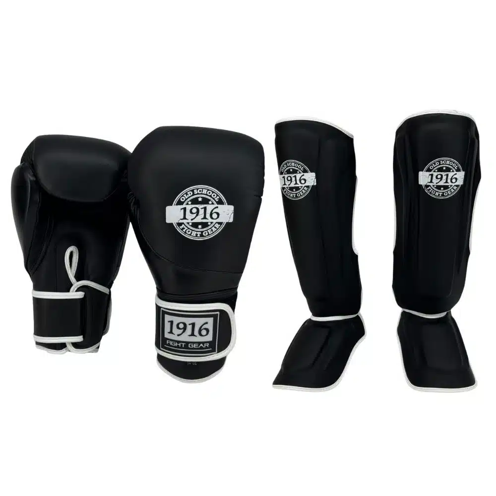 1916 Fight Gear Kickboks Set Legacy X Black/White