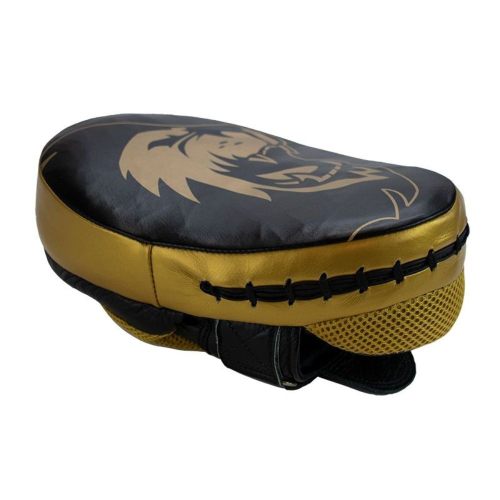 Super Pro Handpads Curved Leer Zwart/Goud