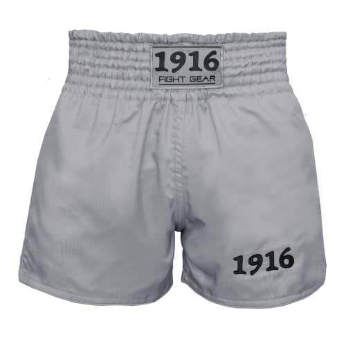 1916 Fight Gear Kickboksbroek Legend Light Grey/Black