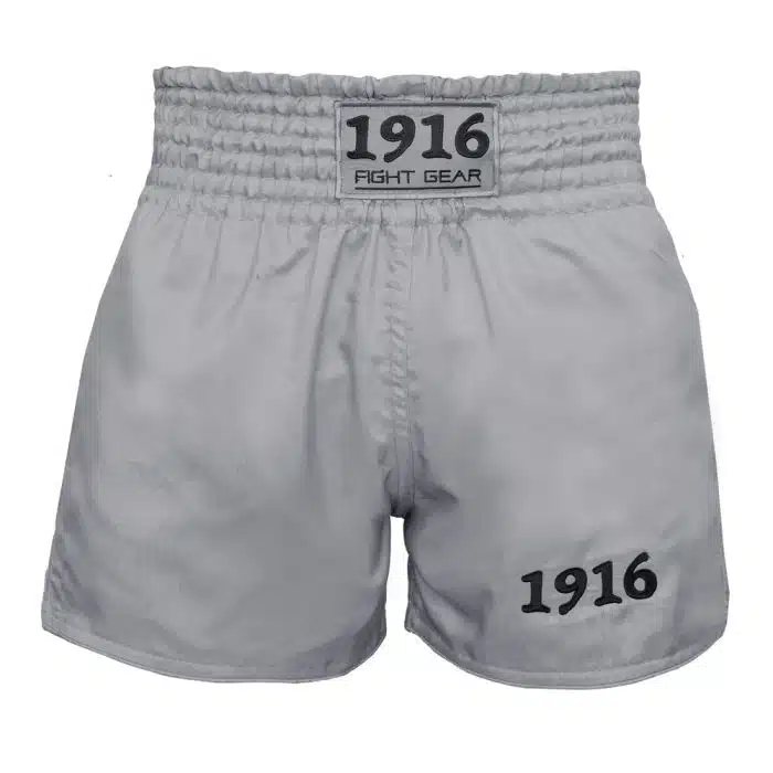 1916 Fight Gear Kickboksbroek Legend Light Grey/Black
