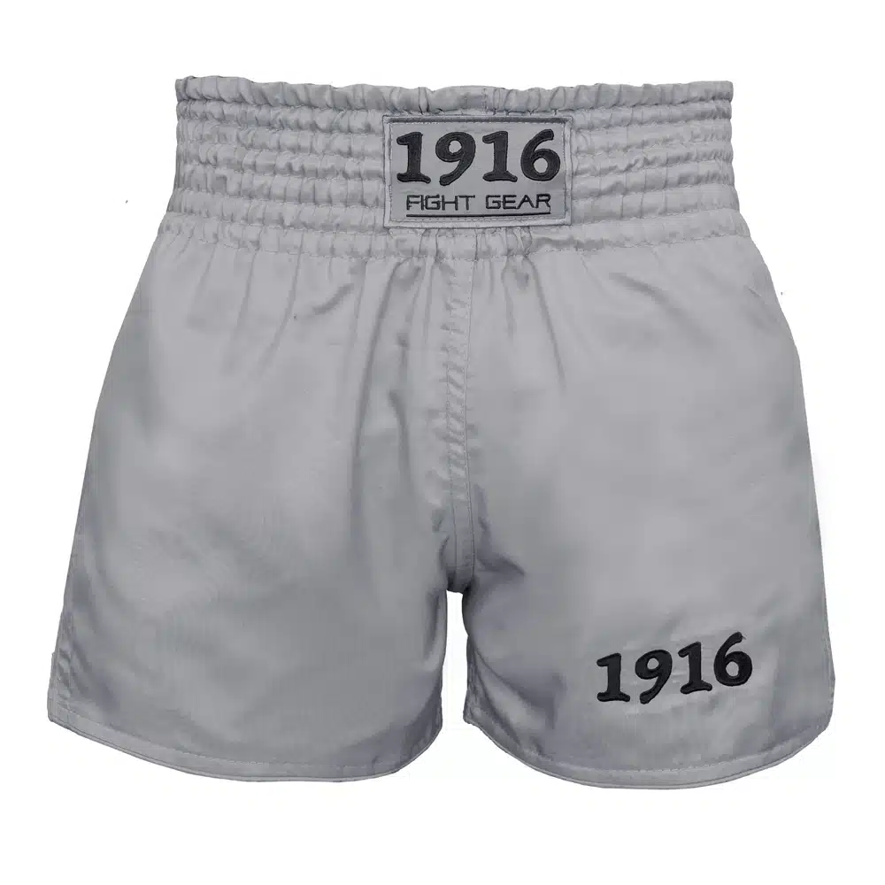 1916 Fight Gear Kickboksbroek Legend Light Grey/Black