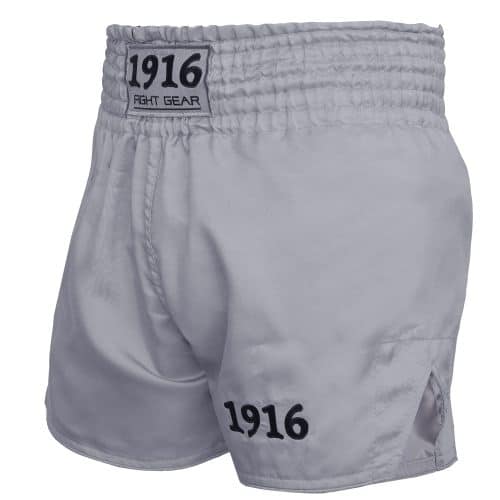 1916 Fight Gear Kickboksbroek Legend Light Grey/Black