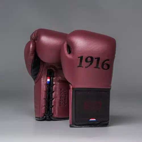1916 Fight Gear Bokshandschoenen Premium Elite Maroon/Black Laces