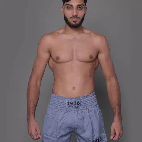 1916 Fight Gear Kickboksbroek Legend Light Grey/Black