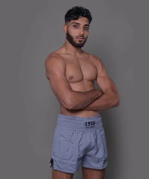 1916 Fight Gear Kickboksbroek Legend Light Grey/Black