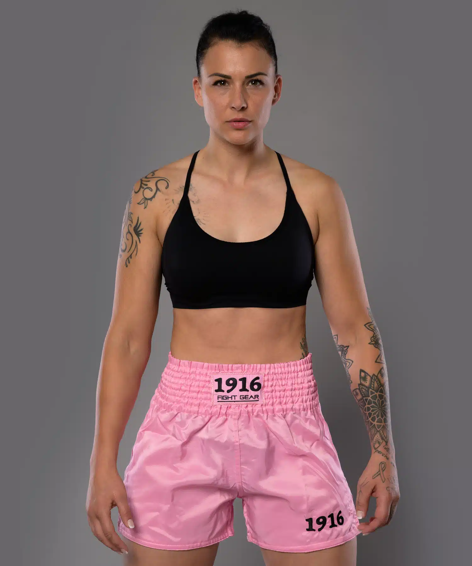 1916 Fight Gear Kickboksbroek Legend Pink/Black