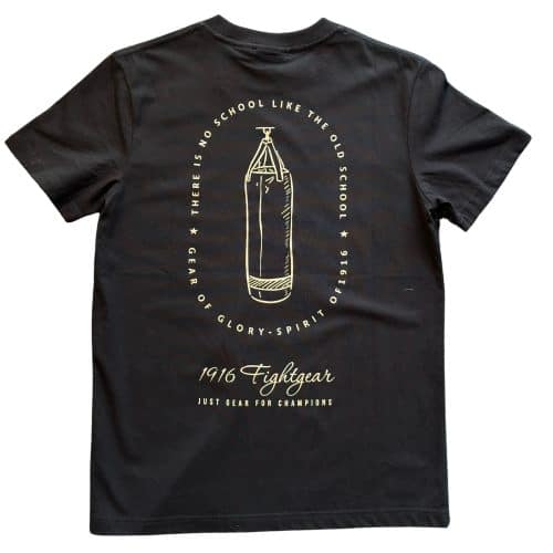 1916 Fight Gear T-Shirt Boxing Bag Black