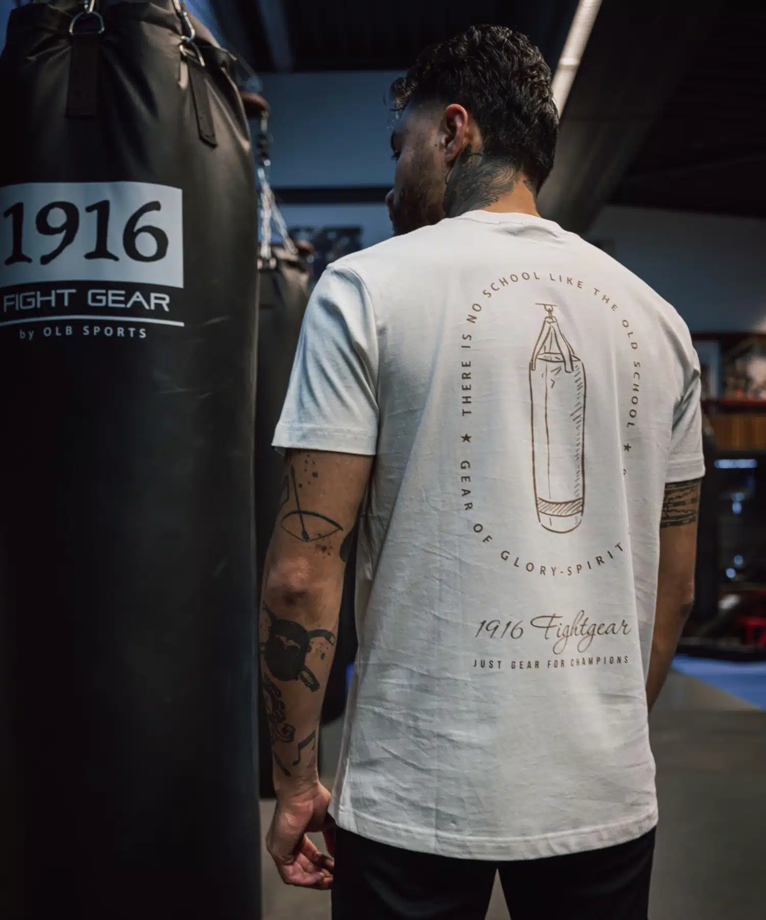 1916 fight gear t-shirt boxing bag off white