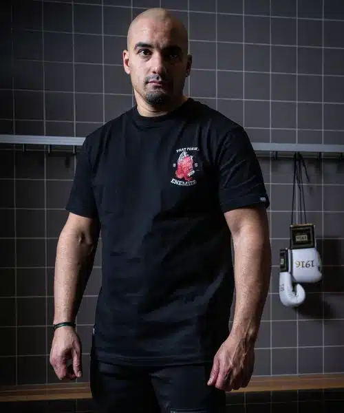 1916 fight gear t-shirt pray for my enemies 2.0 black/red