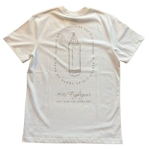 1916 Fight Gear T-Shirt Boxing Bag Off White