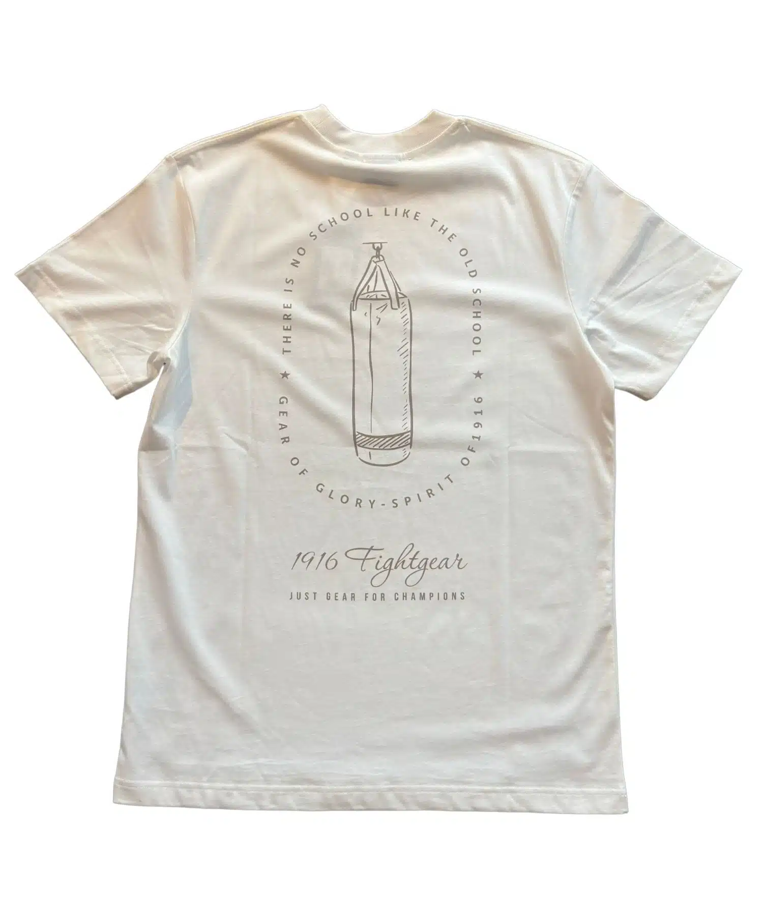 1916 Fight Gear T-Shirt Boxing Bag Off White