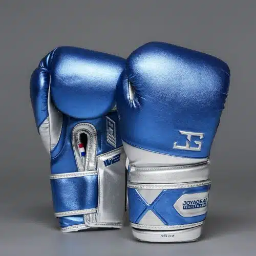 Joya Gear Bokshandschoenen Performance Velcro Blue/Silver V2 Joya Gear Bokshandschoenen Performance Velcro Blue/Silver V2