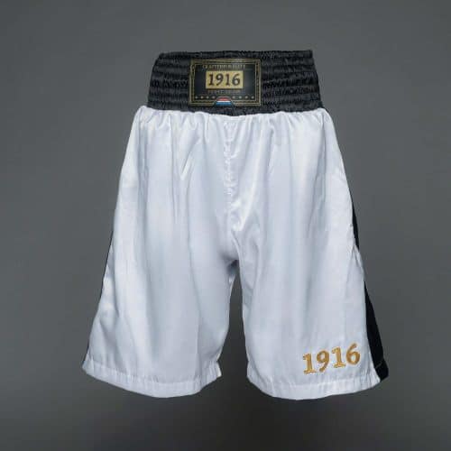 1916 Fight Gear Boksbroek Premium Elite White/Black