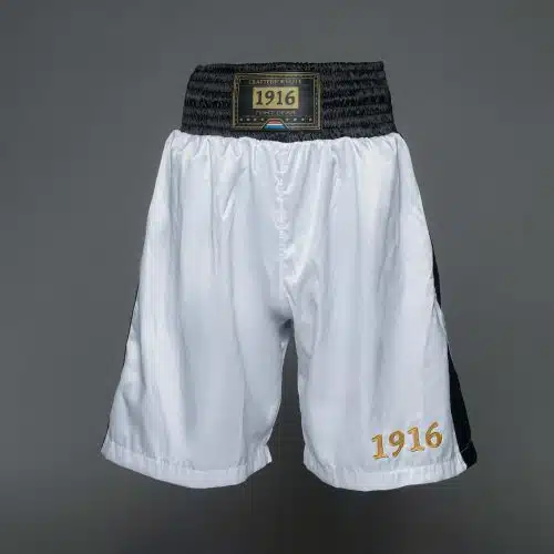 1916 Fight Gear Boksbroek Premium Elite White/Black