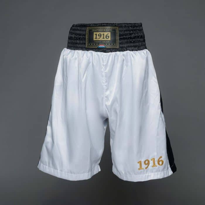 1916 Fight Gear Boksbroek Premium Elite White/Black