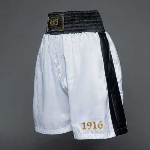 1916 Fight Gear Boksbroek Premium Elite White/Black