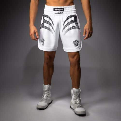 Venum X Mike Tyson Tiger Boxing Short White/Deep Black