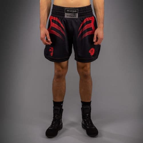 Venum X Mike Tyson Tiger Boxing Short Deep Black/Intense Red