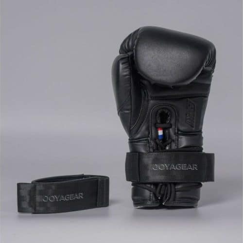 Joya Gear Lace Up Veter Bokshandschoenen Strap Black