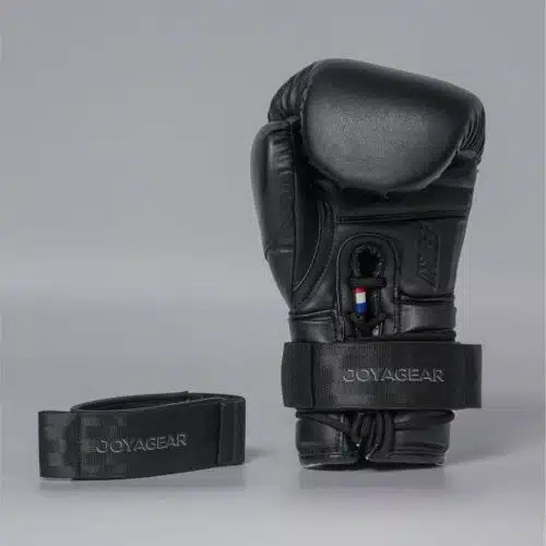 Joya Gear Lace Up Veter Bokshandschoenen Strap Black