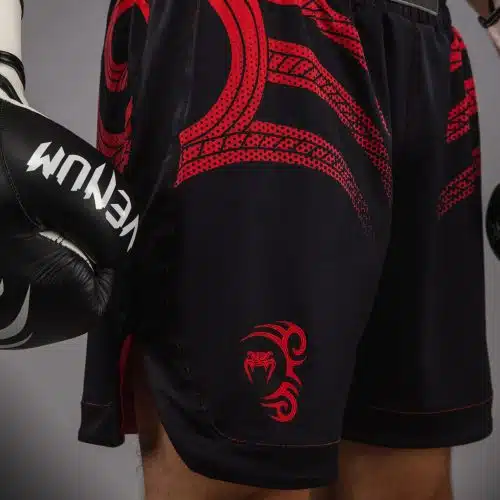 Venum X Mike Tyson Tiger Boxing Short Deep Black/Intense Red