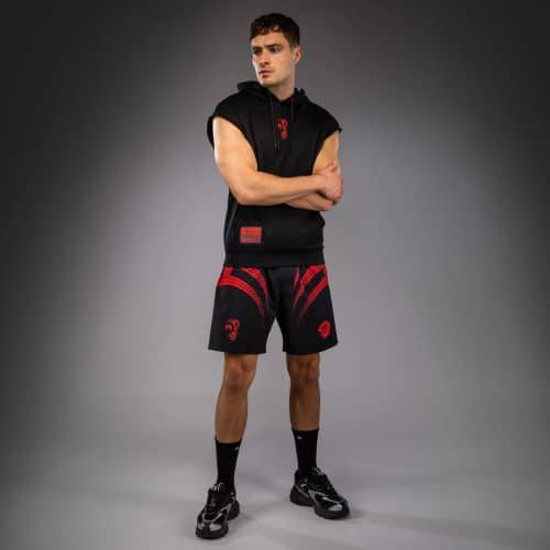 Venum X Mike Tyson Tiger Sleeveless Hoodie Deep Black/Intense Red