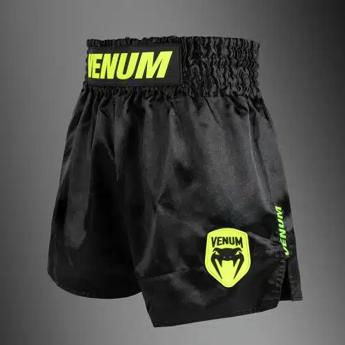 Venum Classic Evo Muay Thai Short Black/Neon Yellow