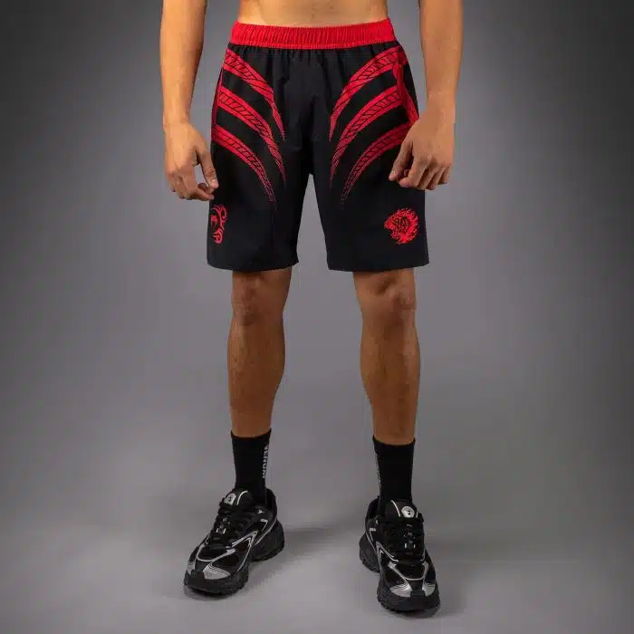 Venum X Mike Tyson Tiger Trainingshort Deep Black/Intense Red