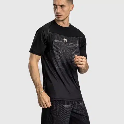 Venum G-Fit Air T-Shirt Heren Dry-Tech - Diepzwart / Woestijnzand