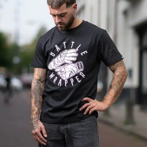 1916 fight gear baatle wrapper shirt black