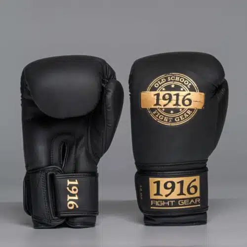 1916 Fight Gear Bokshandschoen Legend Pu Zwart/Goud