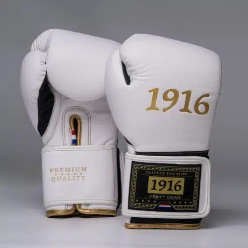 1916 Fight Gear Bokshandschoenen Premium Elite White/Black