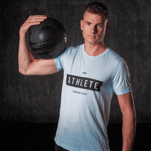 1916 athlete shirt blauw