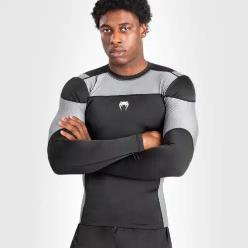 Venum Tempest Heren Lange Mouwen Rashguard - Zwart/Grijs