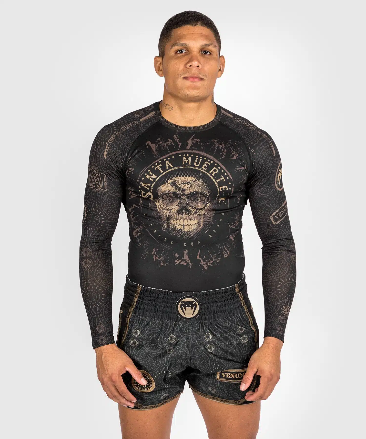 Venum long sleeve rashguard santa muerte