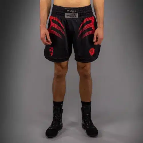 Venum X Mike Tyson Tiger Boxing Short Deep Black/Intense Red