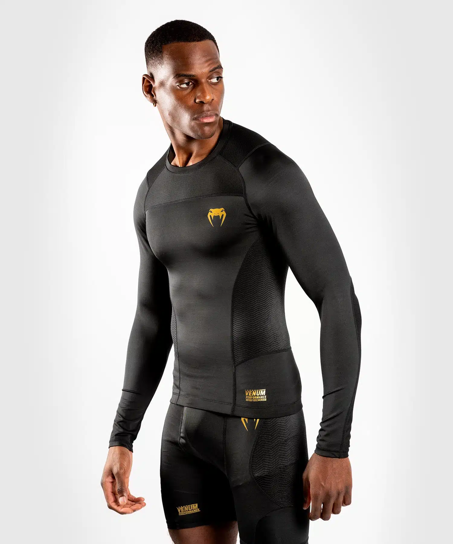 Venum rashguard G-Fit Zwart/Goud
