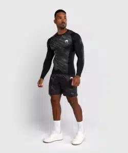 Venum Long Sleeve Rashguard Rapid Black/Storm Grey