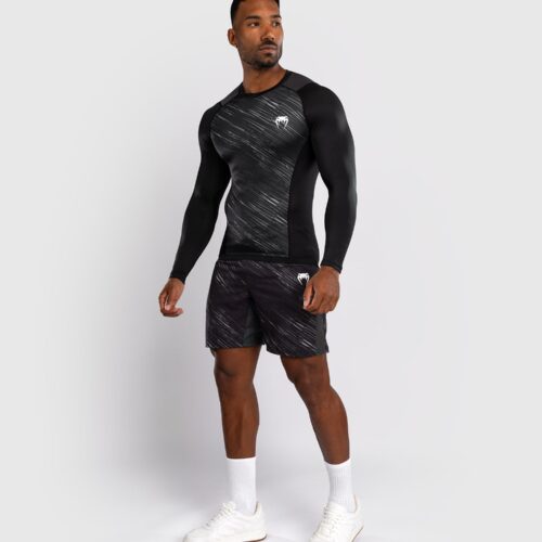 Venum Long Sleeve Rashguard Rapid Black/Storm Grey