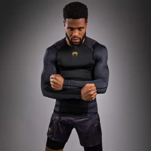 Venum X Assassin's Creed Rashguard Long Sleeve Shadows Black