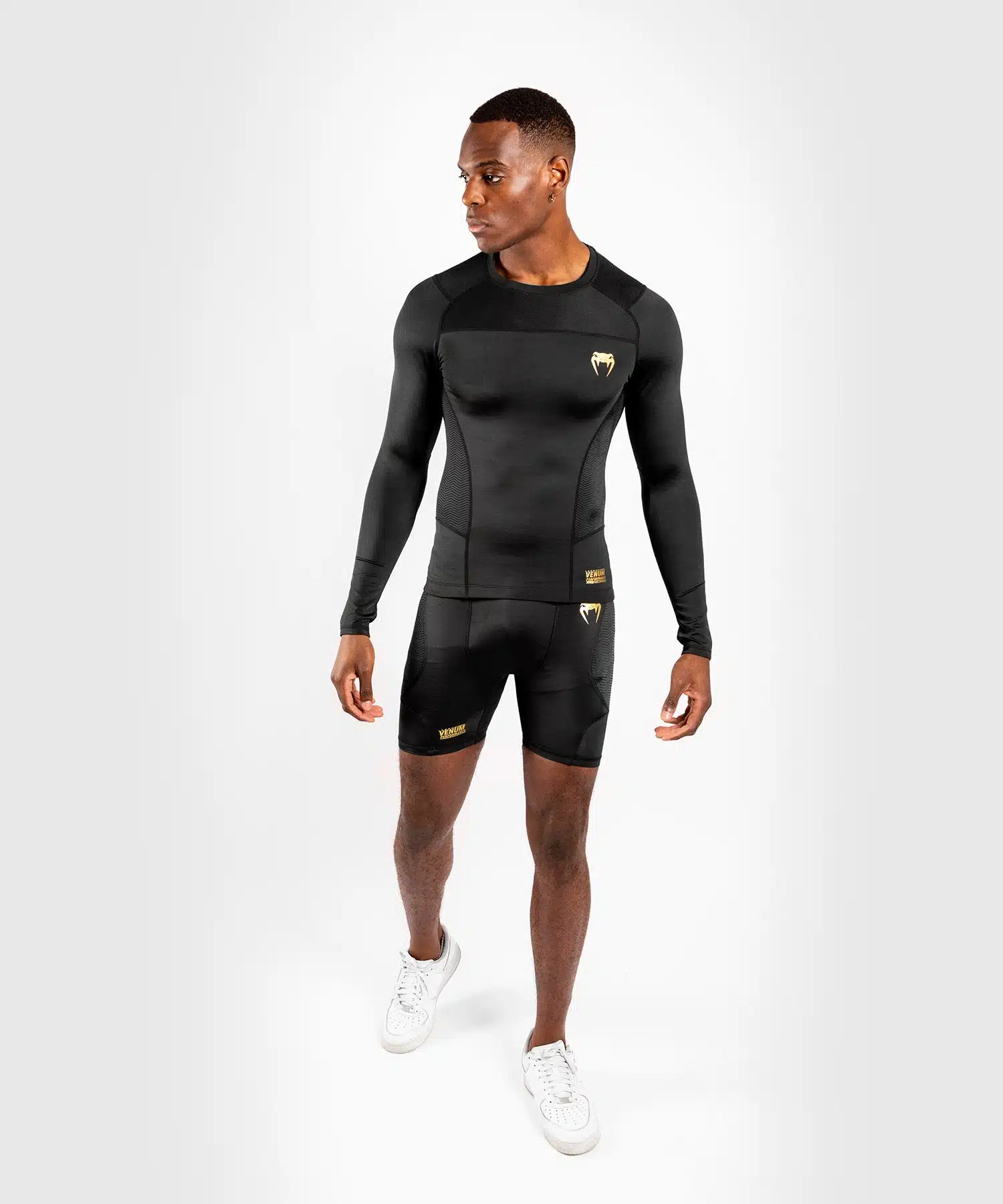 Venum rashguard G-Fit Zwart/Goud