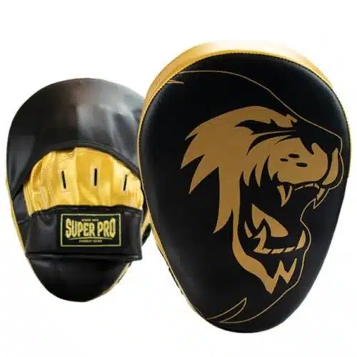 Super pro combat gear handpads zwart/goud