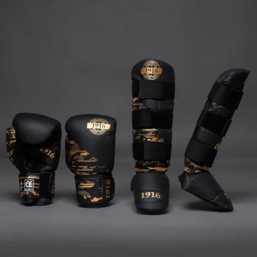 1916 Fight Gear Kickboks Set Kids Youth Fighters Gold