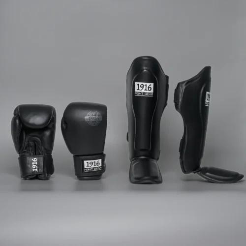 1916 Fight Gear Kickboks Set Old School Pro Black
