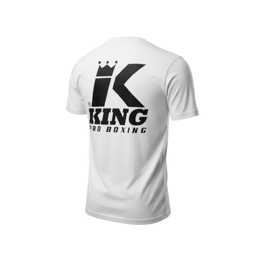 King Pro Boxing Shirt Logo White