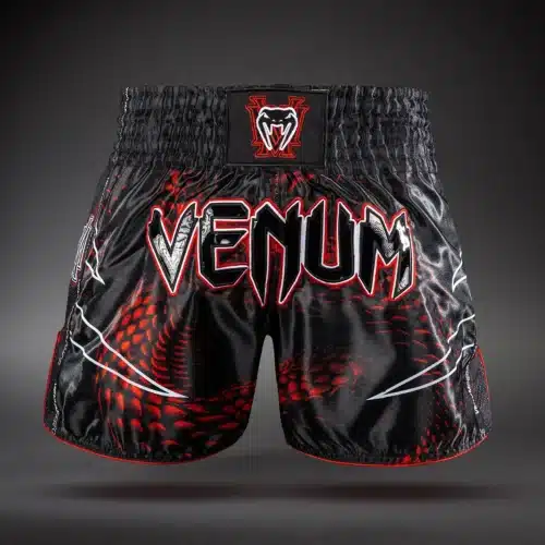 Venum Matupa Muay Thai Shorts Black/Red/Silver