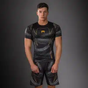 Venum Matupa Short Sleeve Rashguard Black/Grey/Gold